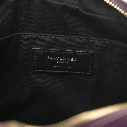 Saint Laurent Calfskin Matelasse Monogram Lou Camera Bag Purple 6 of 12