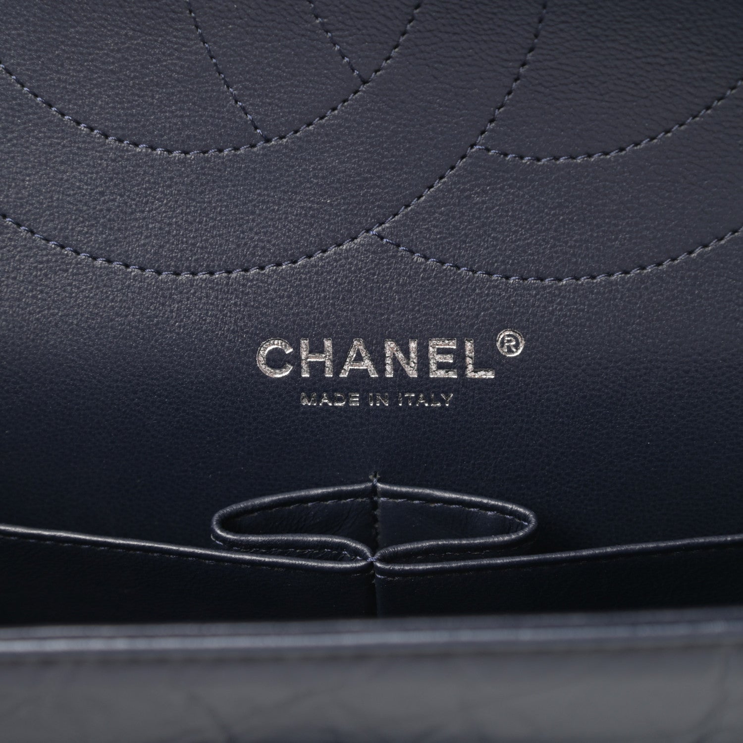 Chanel Aged Calfskin Quilted 2.55 Reissue 227 Flap Navy Blue 6 of 16