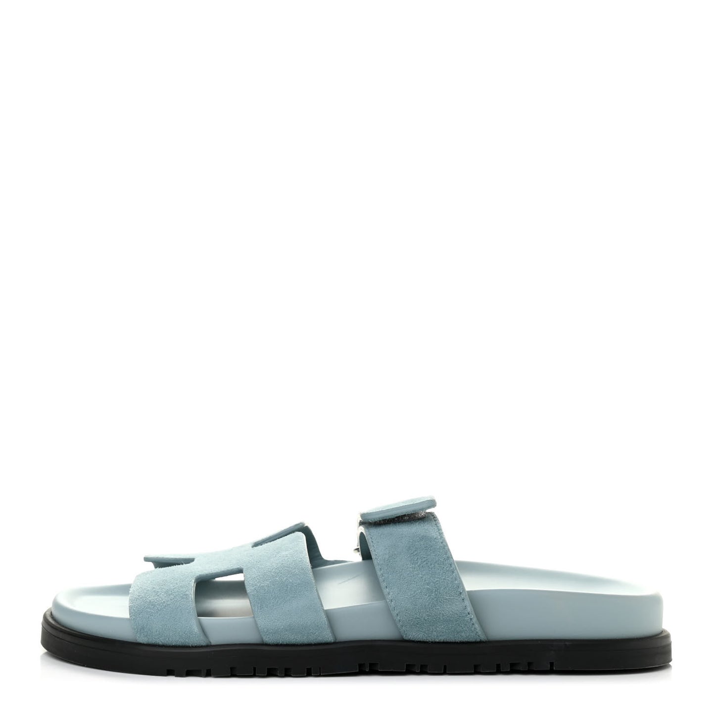 Suede Goatskin Womens Chypre Sandals 39.5 Vert d'eau