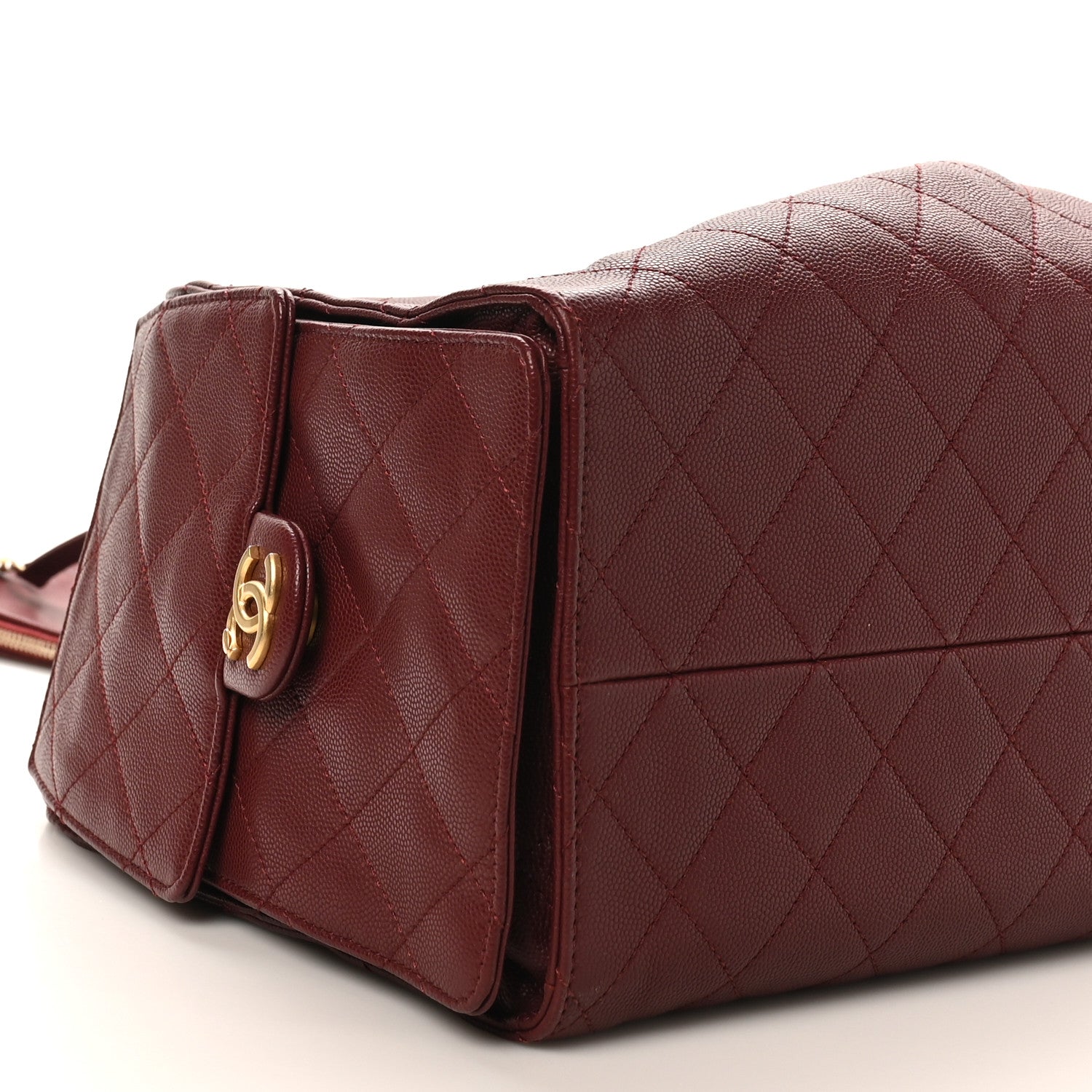 Chanel Caviar Quilted Medium Chanel 25 Handbag Burgundy 10 of 11