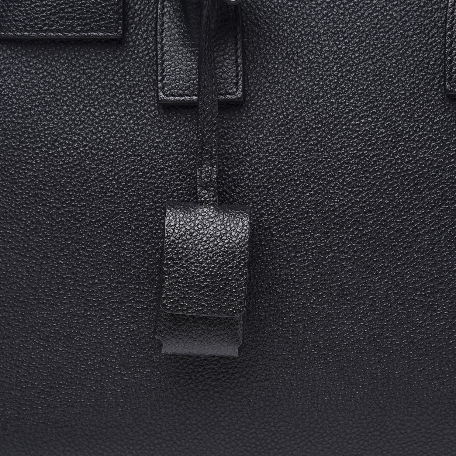 Saint Laurent Grained Calfskin Baby Sac De Jour Black 10 of 11