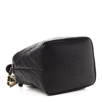 Chanel Lambskin Quilted Small Perfect Meeting Hobo Black 4 of 10