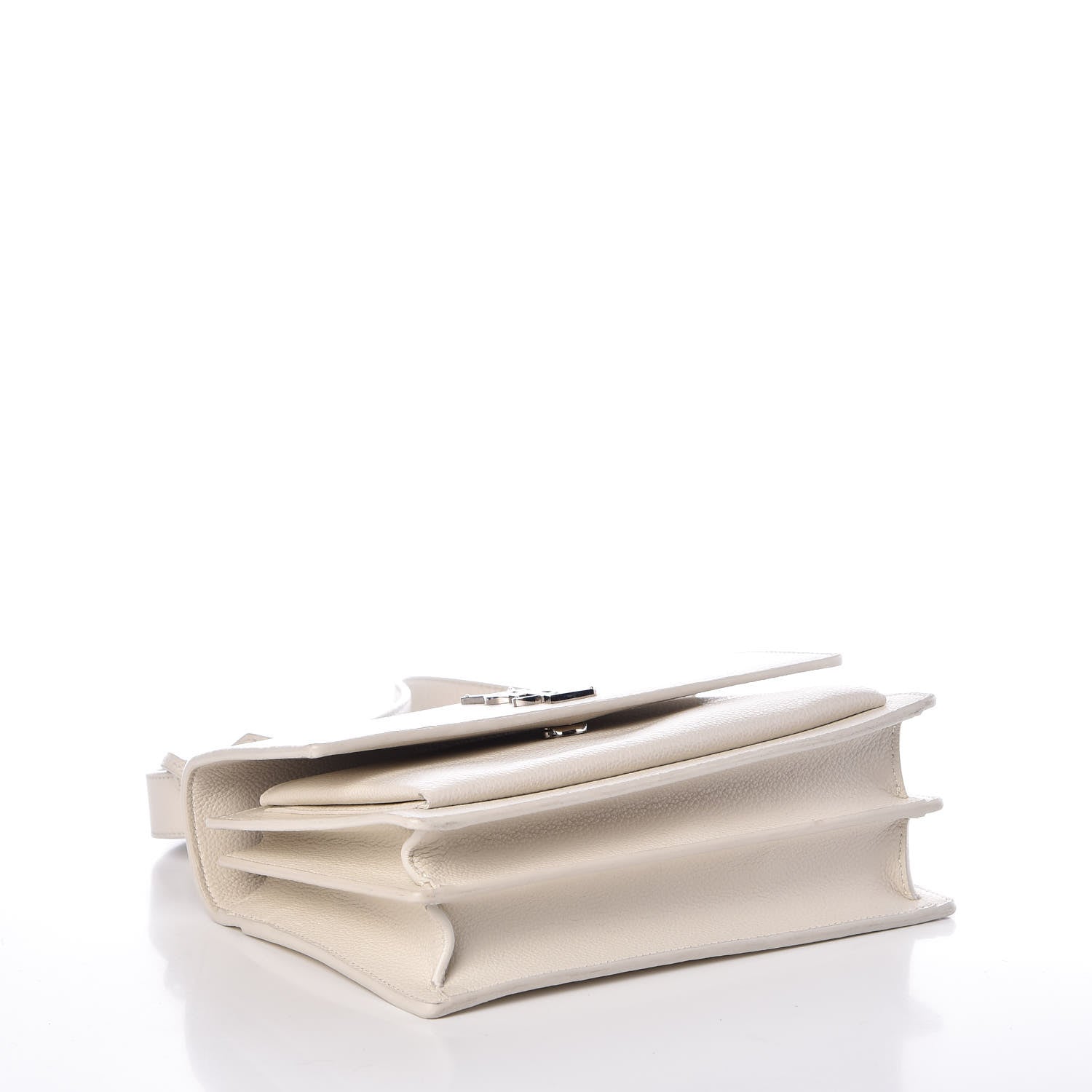 Saint Laurent Calfskin Medium Monogram Sunset Dove White 4 of 7