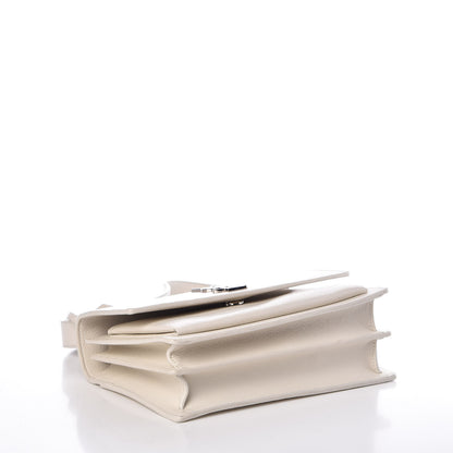 Saint Laurent Calfskin Medium Monogram Sunset Dove White 4 of 7
