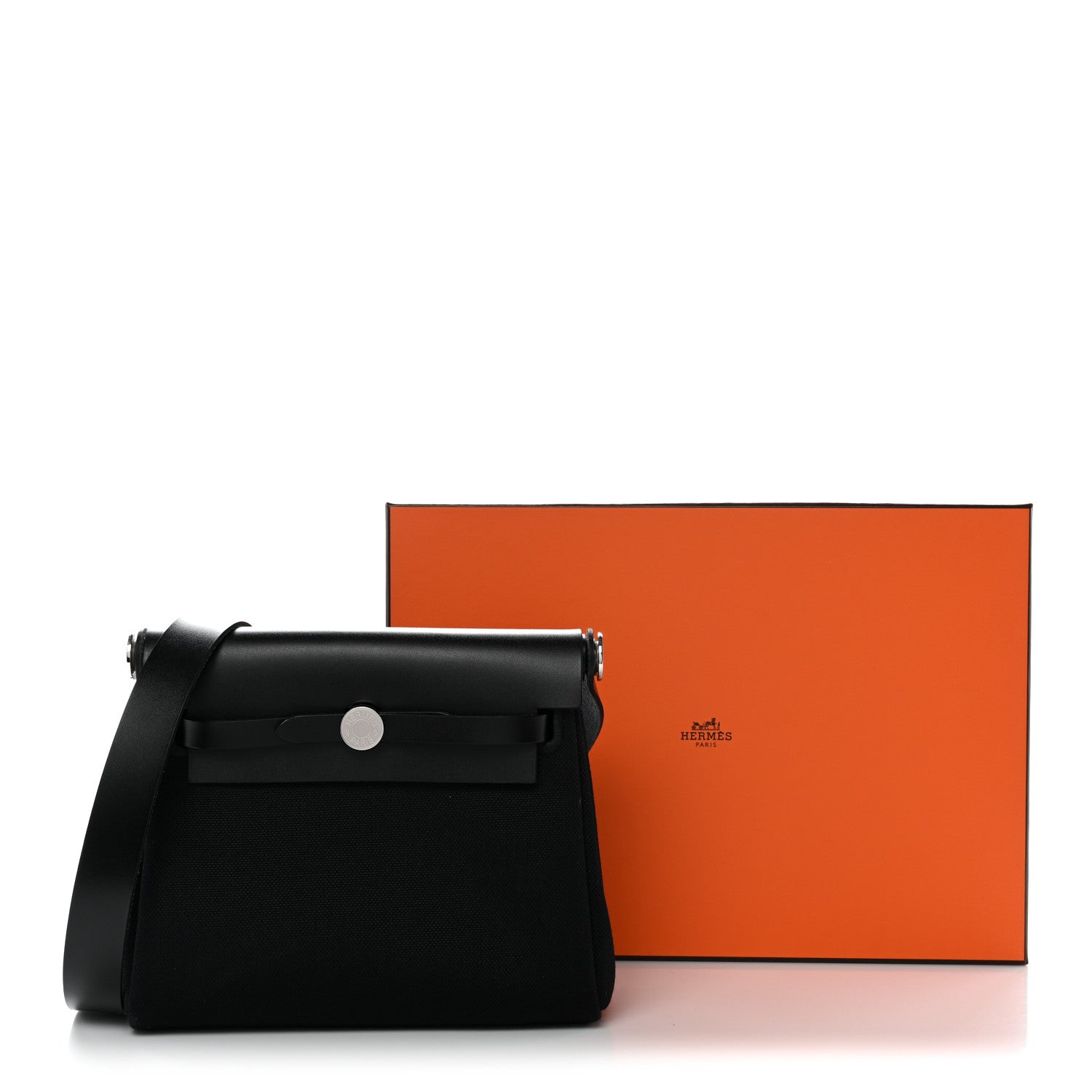 Hermes Military Toile Vache Hunter Herbag Zip Retourne 20 Black 11 of 11