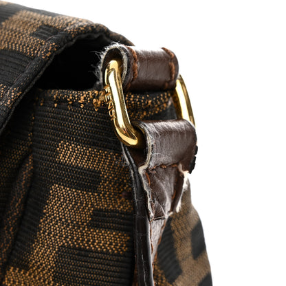 Fendi Zucca Vitello Artic Messenger Bag Tobacco Castagna 12 of 14