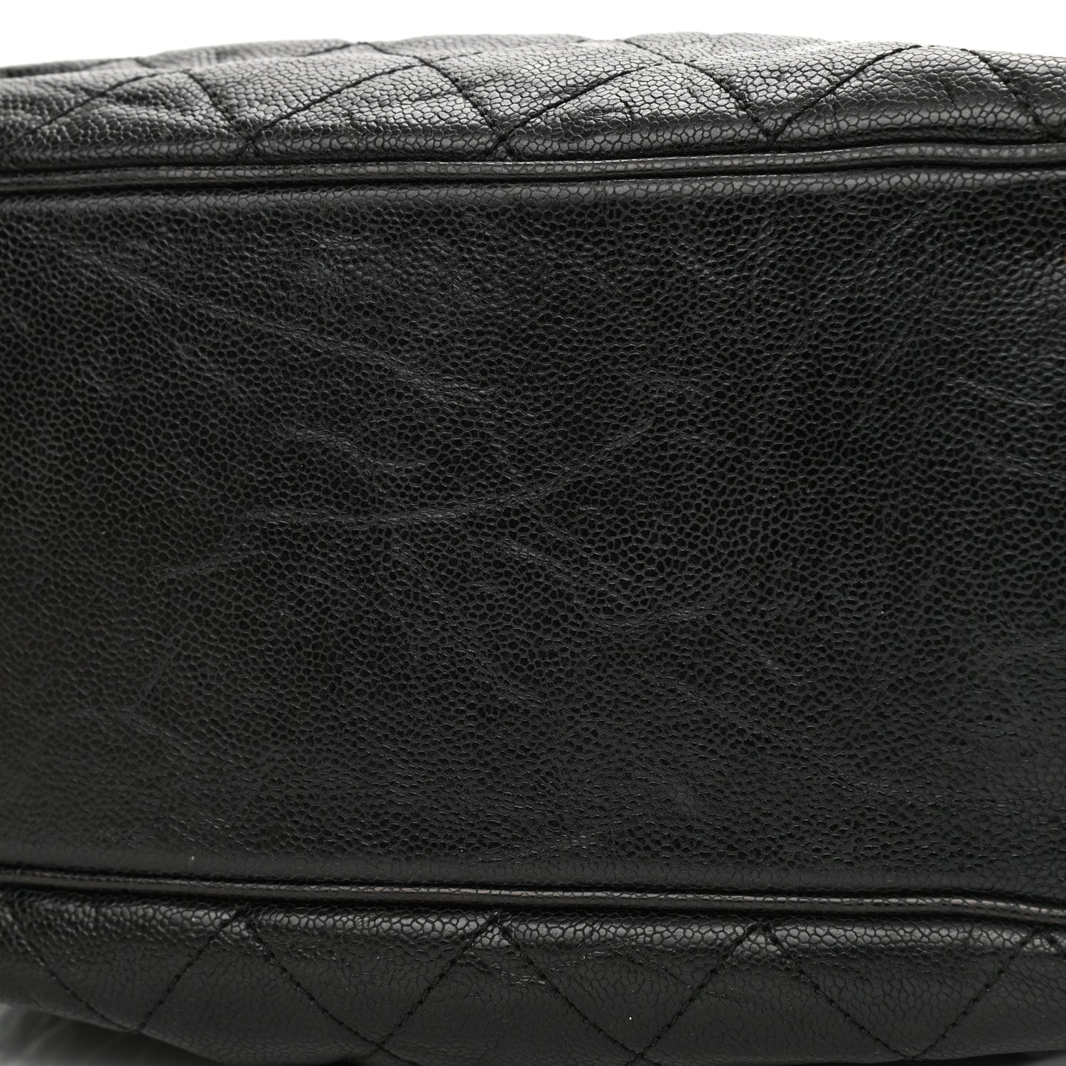 Chanel Glazed Caviar Quilted Small Shiva Tote Black 11 of 11