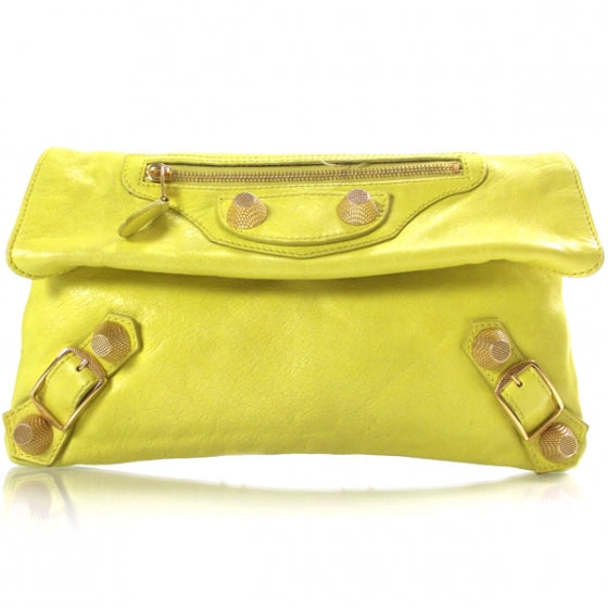 Balenciaga Giant Envelope Clutch Bouton D or 1 of 8