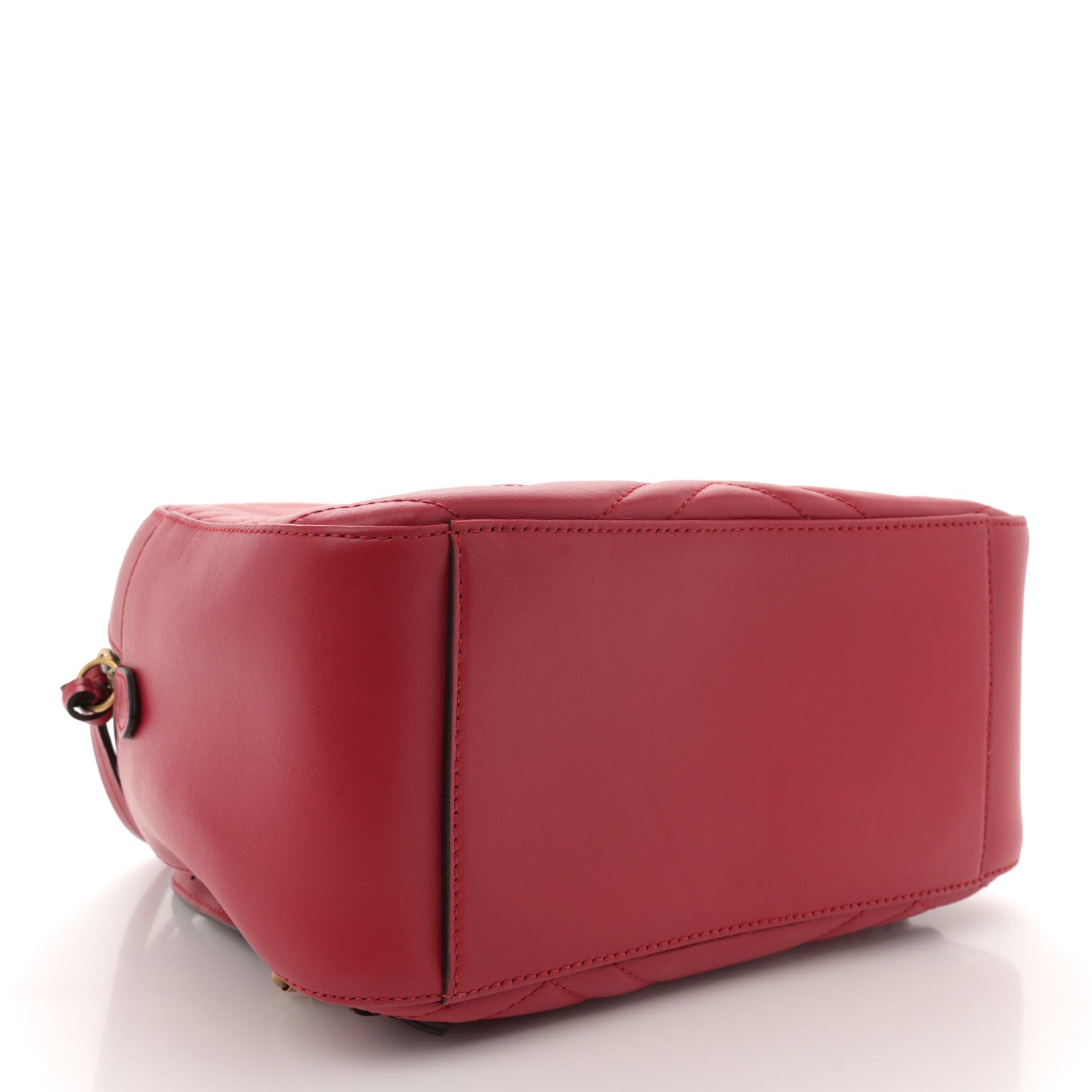 Gucci Calfskin Matelasse GG Marmont Dome Backpack Hibiscus Red 4 of 11