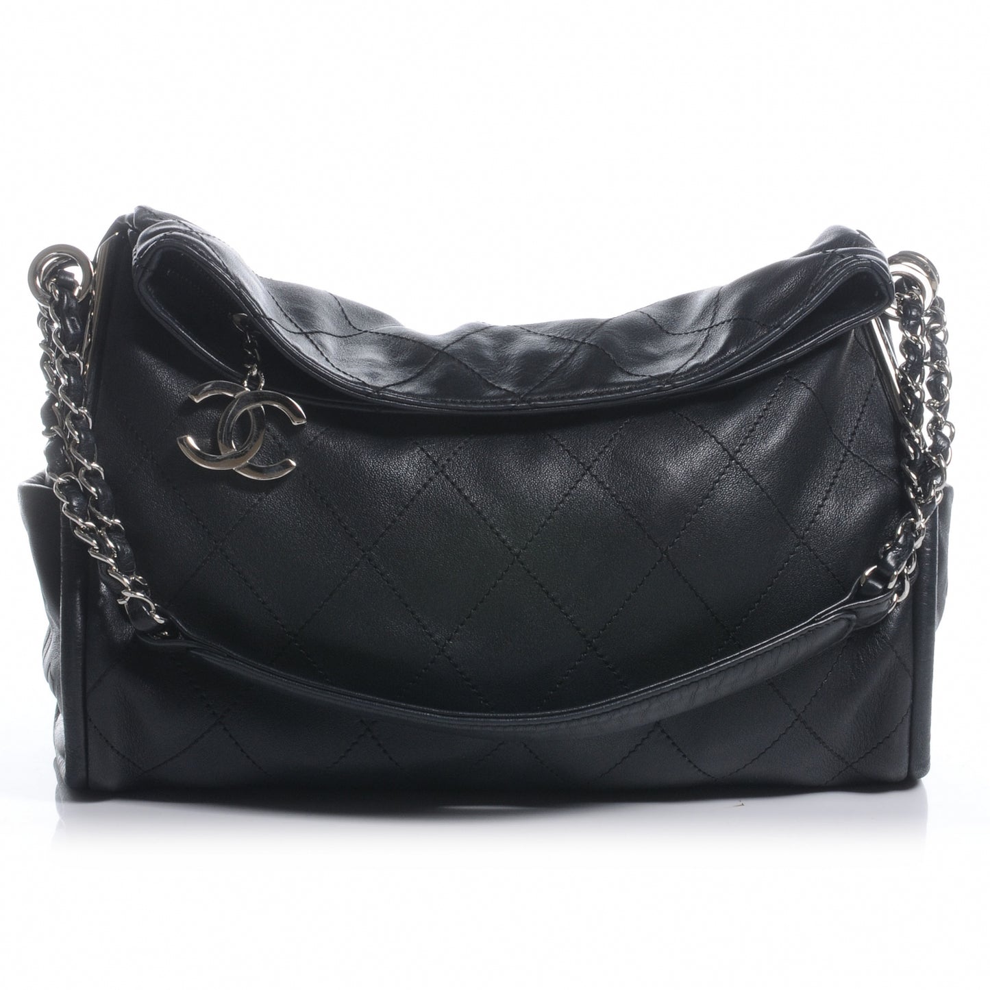 Lambskin Medium Ultimate Soft Tote Black