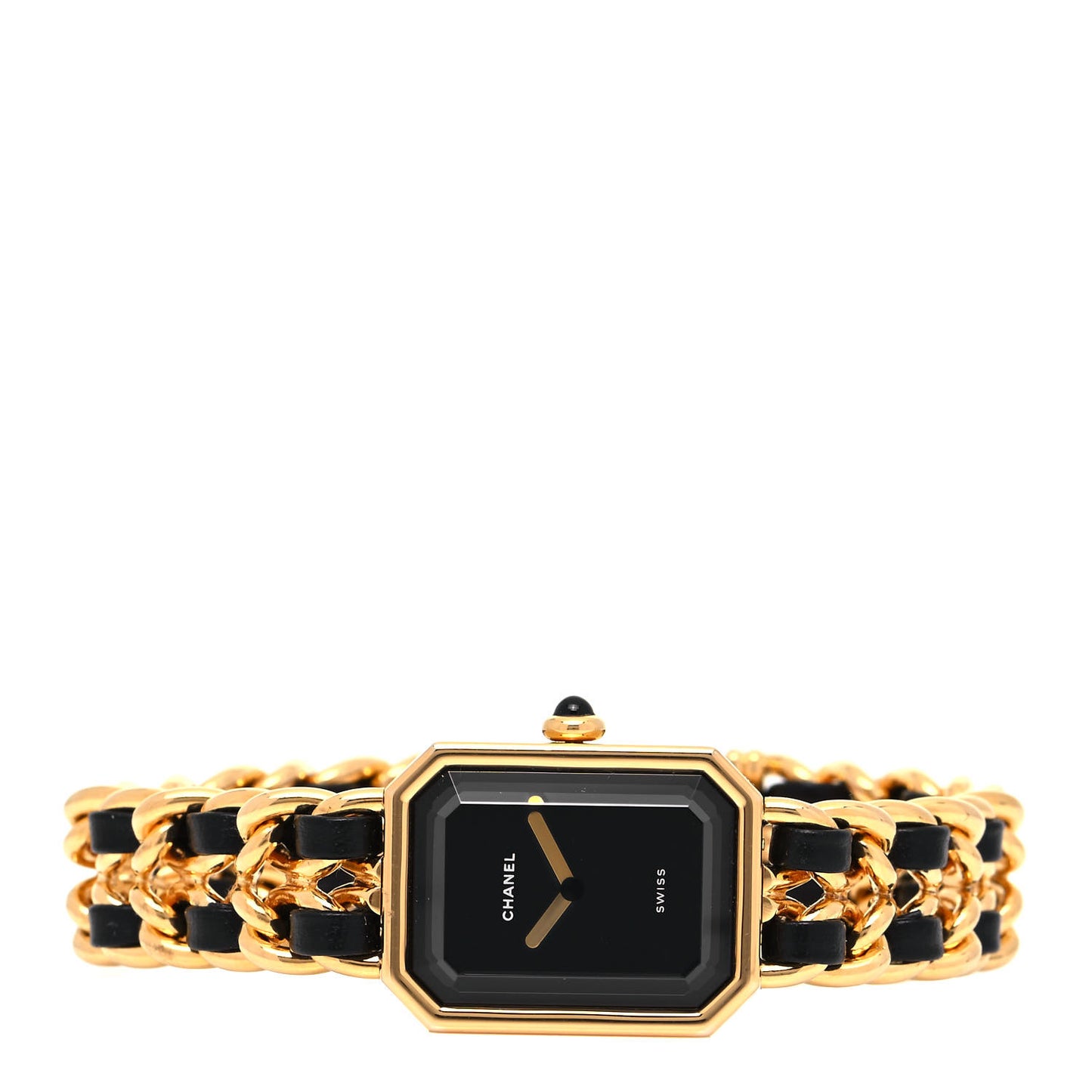 Stainless Steel Lambskin 20mm Chain Premiere Quartz Watch Gold L