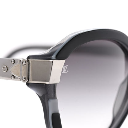 Louis Vuitton Acetate Petit Soupcon Cat Eye Sunglasses Z0489W Black 7 of 8