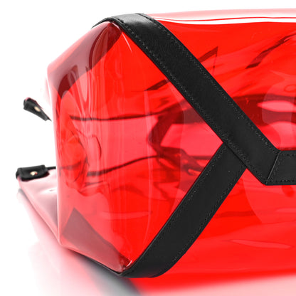 Valentino Garavani Plexy VLTN Small Shopping Bag Red Black 8 of 9