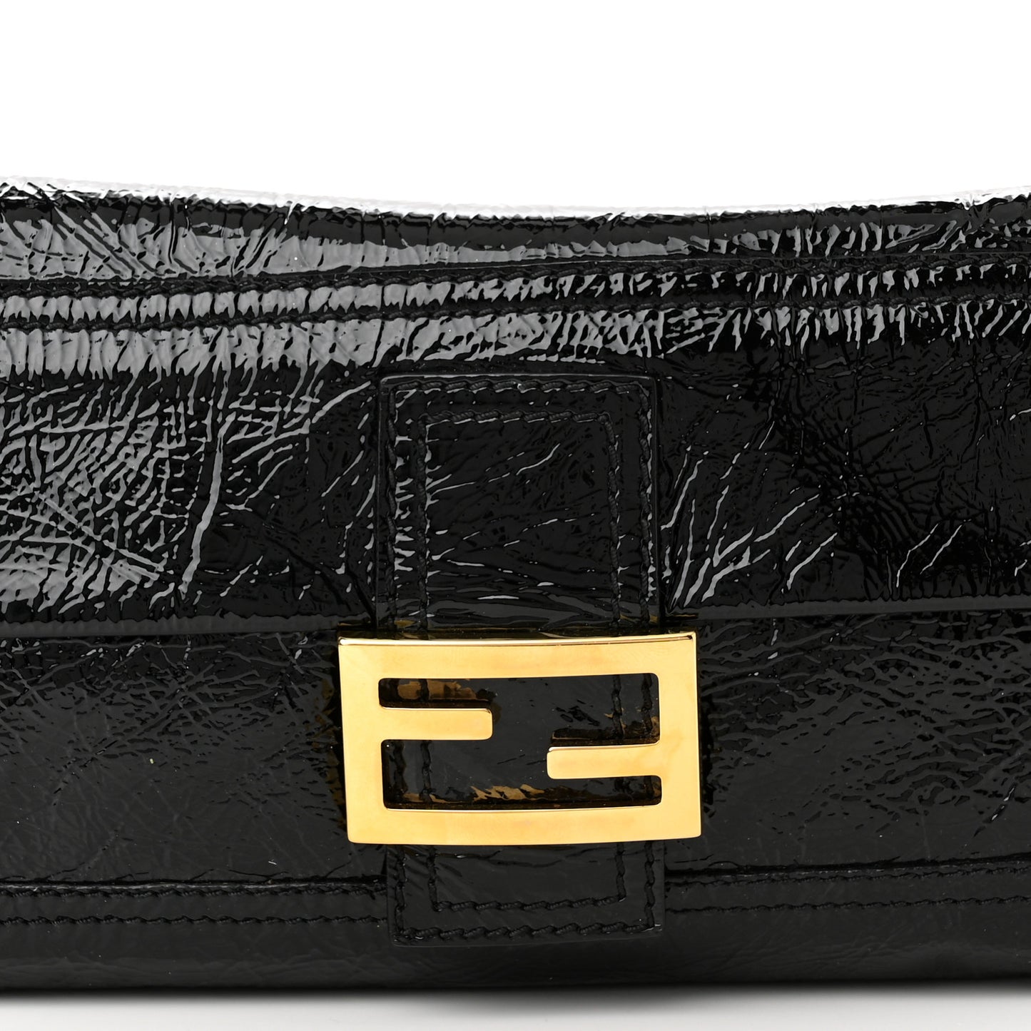 Vitello Naplak Medium Convertible Baguette Black
