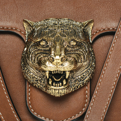 Gucci Calfskin Animalier Shoulder Bag Brown 7 of 7