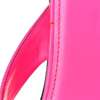 Balenciaga Calfskin Logo Thong Sandals 35 Neon Pink 9 of 13