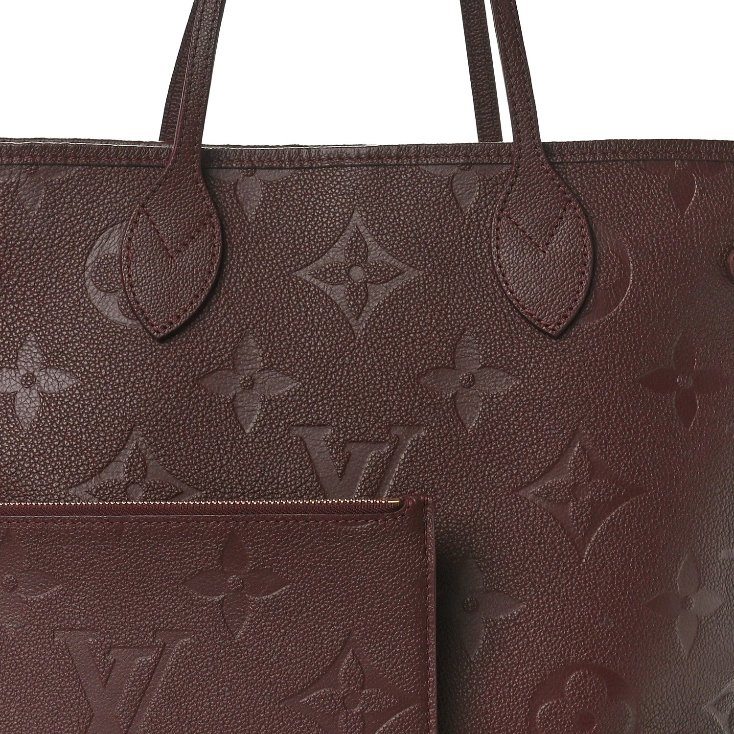 Louis Vuitton Empreinte Monogram Giant Neverfull MM Wine 8 of 12