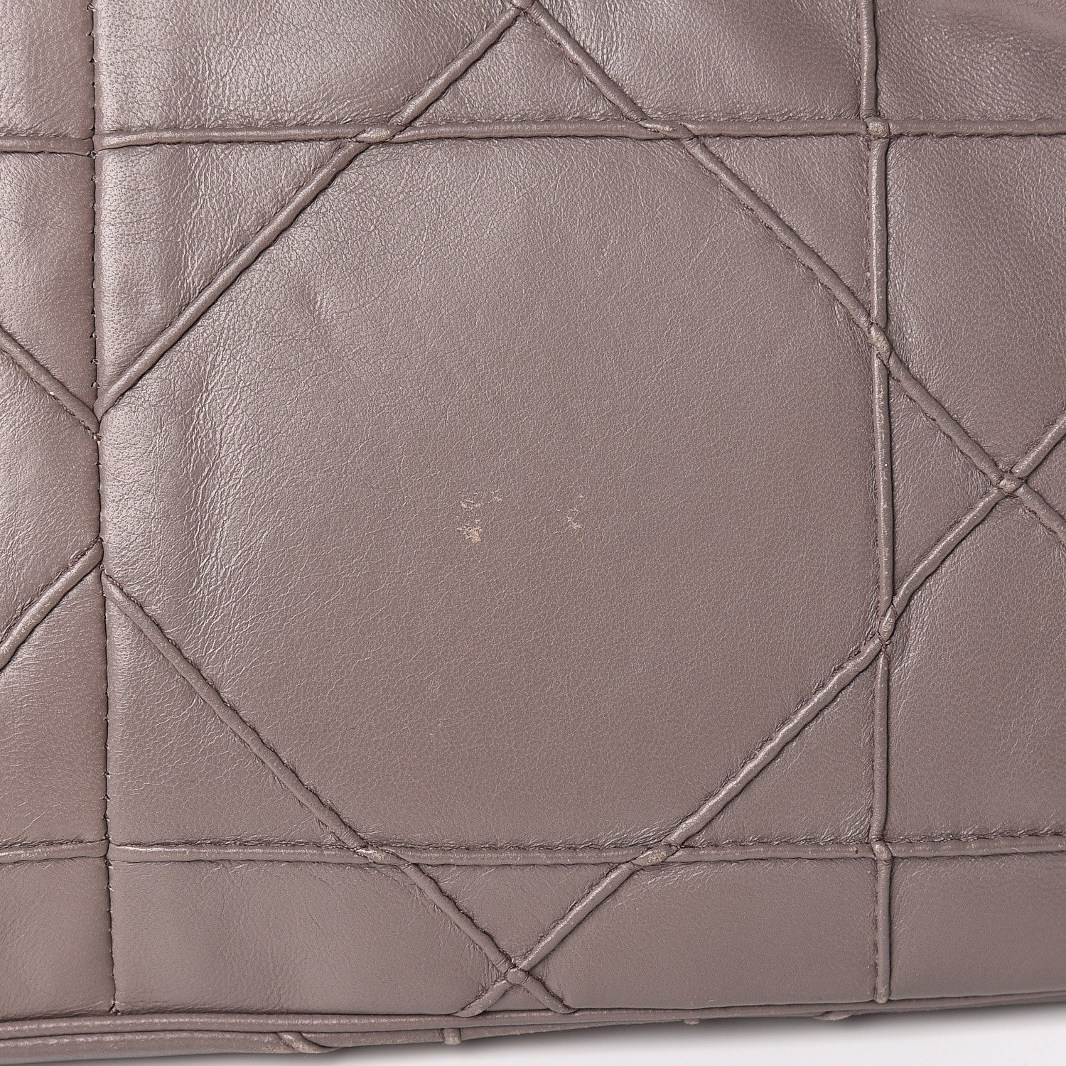 Christian Dior Lambskin Cannage Ruffle New Lock Flap Dark Taupe 13 of 13