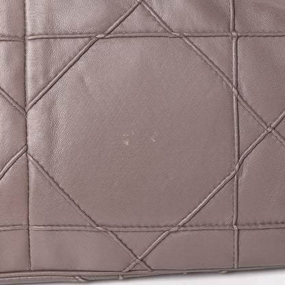 Christian Dior Lambskin Cannage Ruffle New Lock Flap Dark Taupe 13 of 13