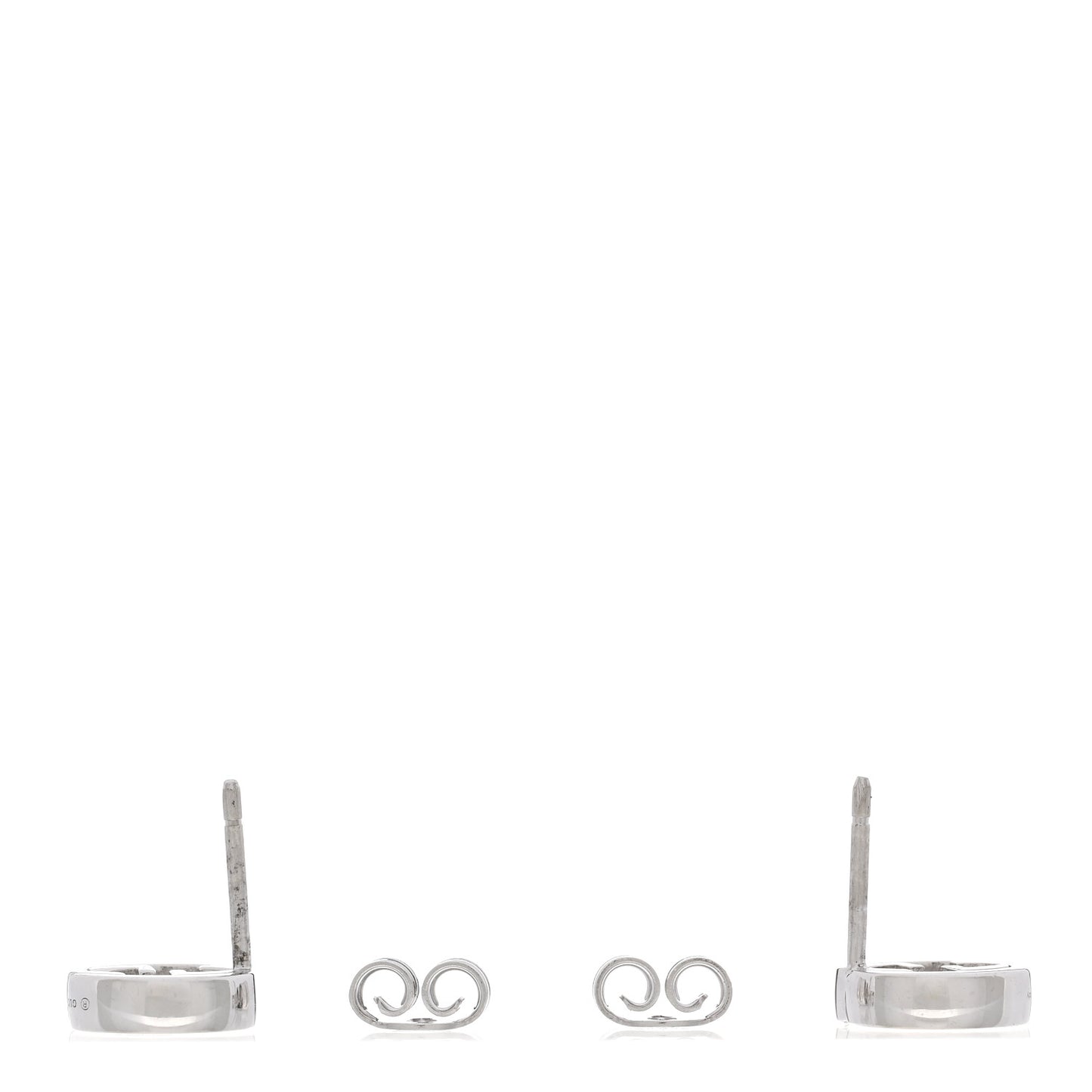 Sterling Silver Interlocking GG Stud Earrings