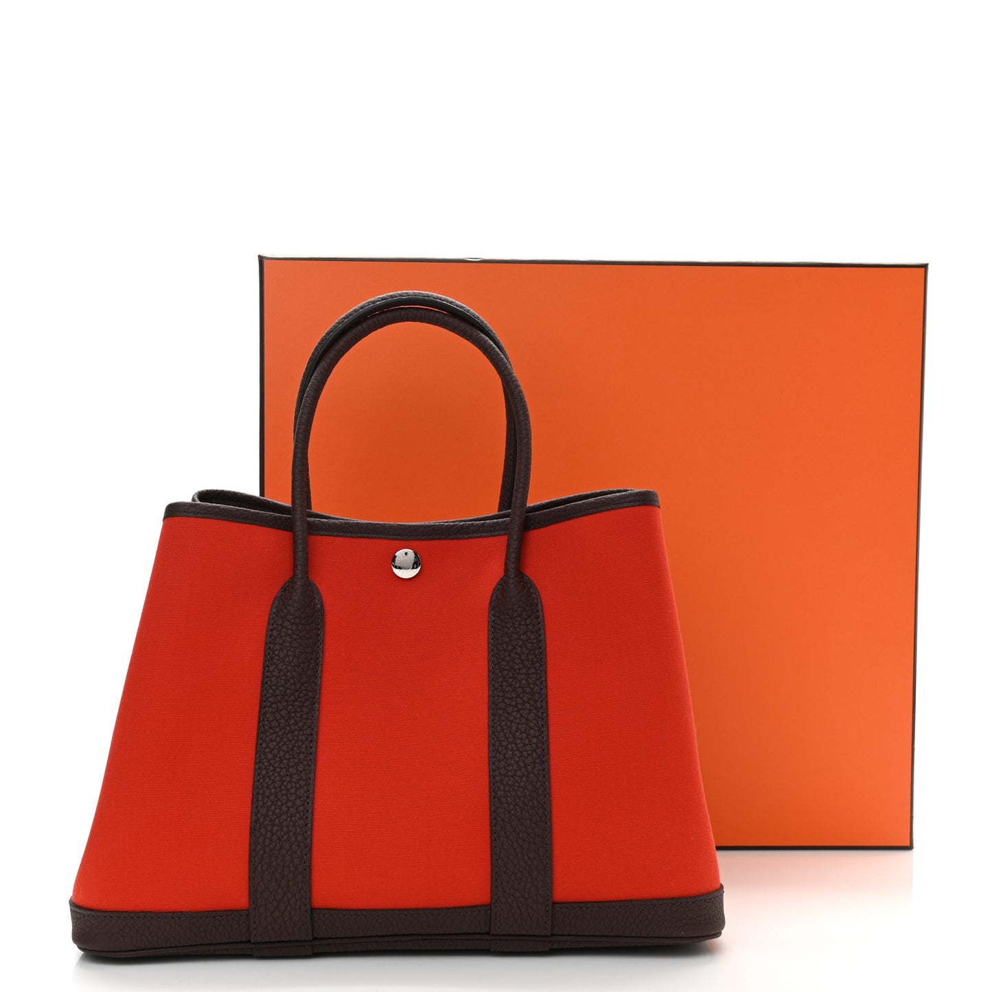 Toile Vache Country Garden Party Tote 30 TPM Orange Poppy Rouge Grenat