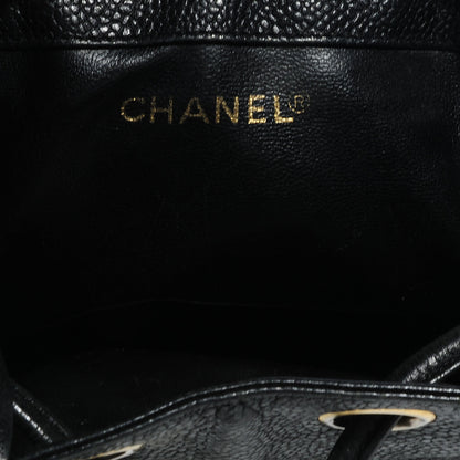 Chanel Caviar CC Drawstring Shoulder Bag Black 6 of 6