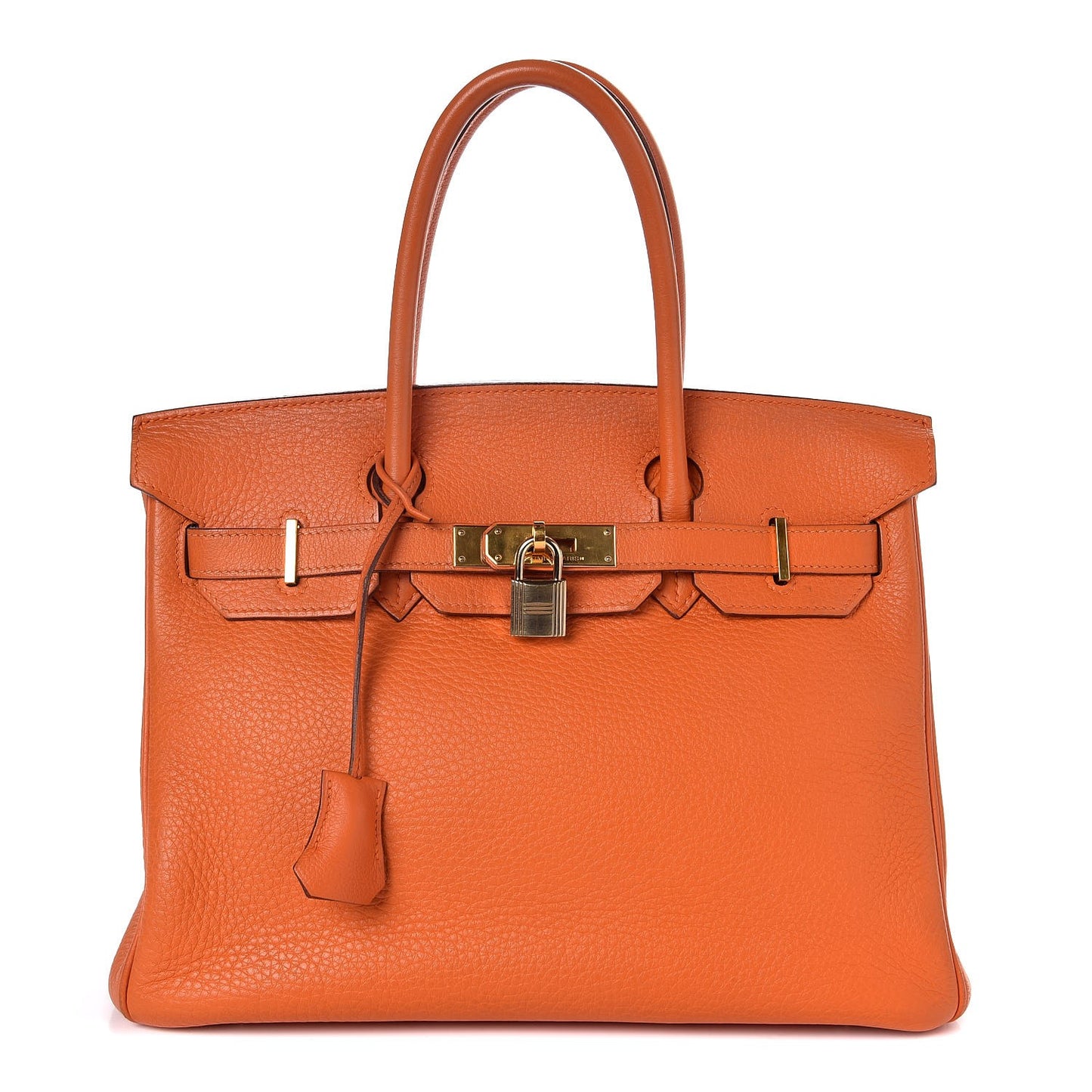 Taurillon Clemence Birkin 30 Orange