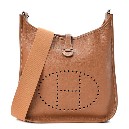 Hermes Taurillon Clemence Evelyne PM Gold 1 of 13