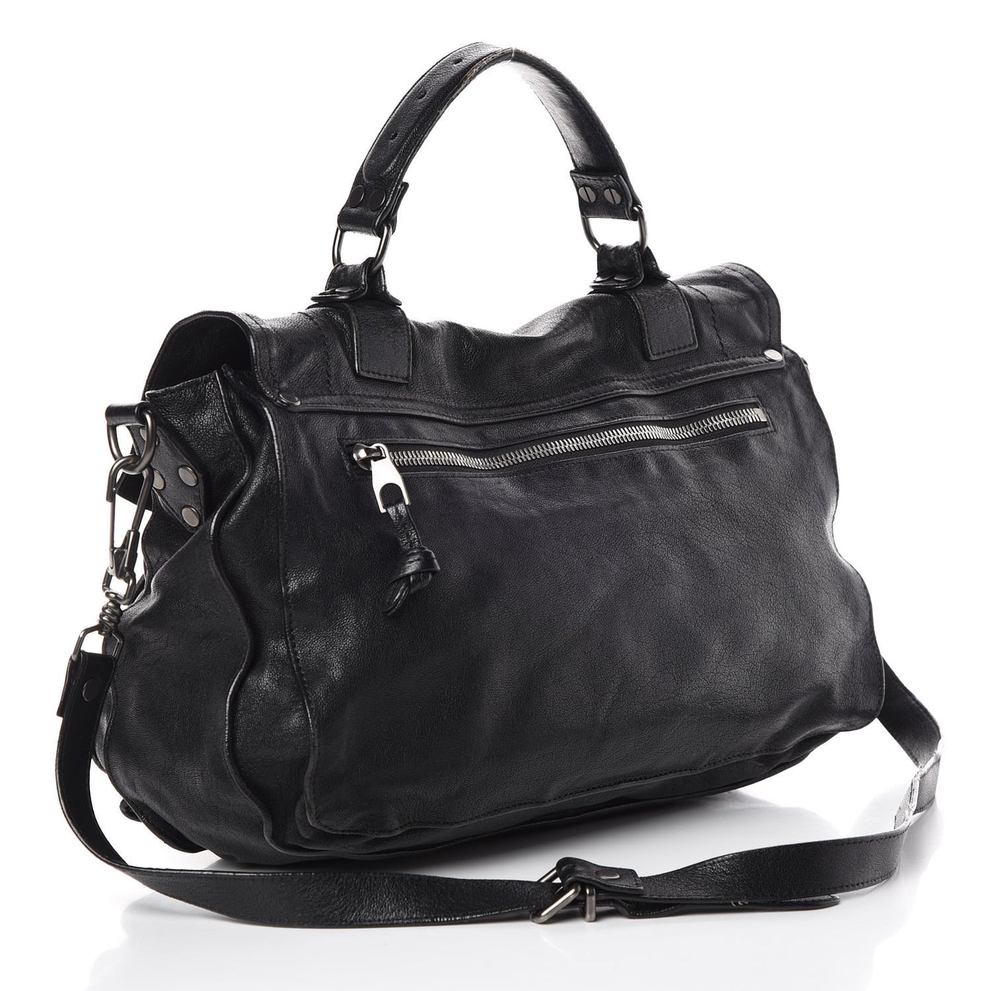 Lambskin Medium PS1 Satchel Black