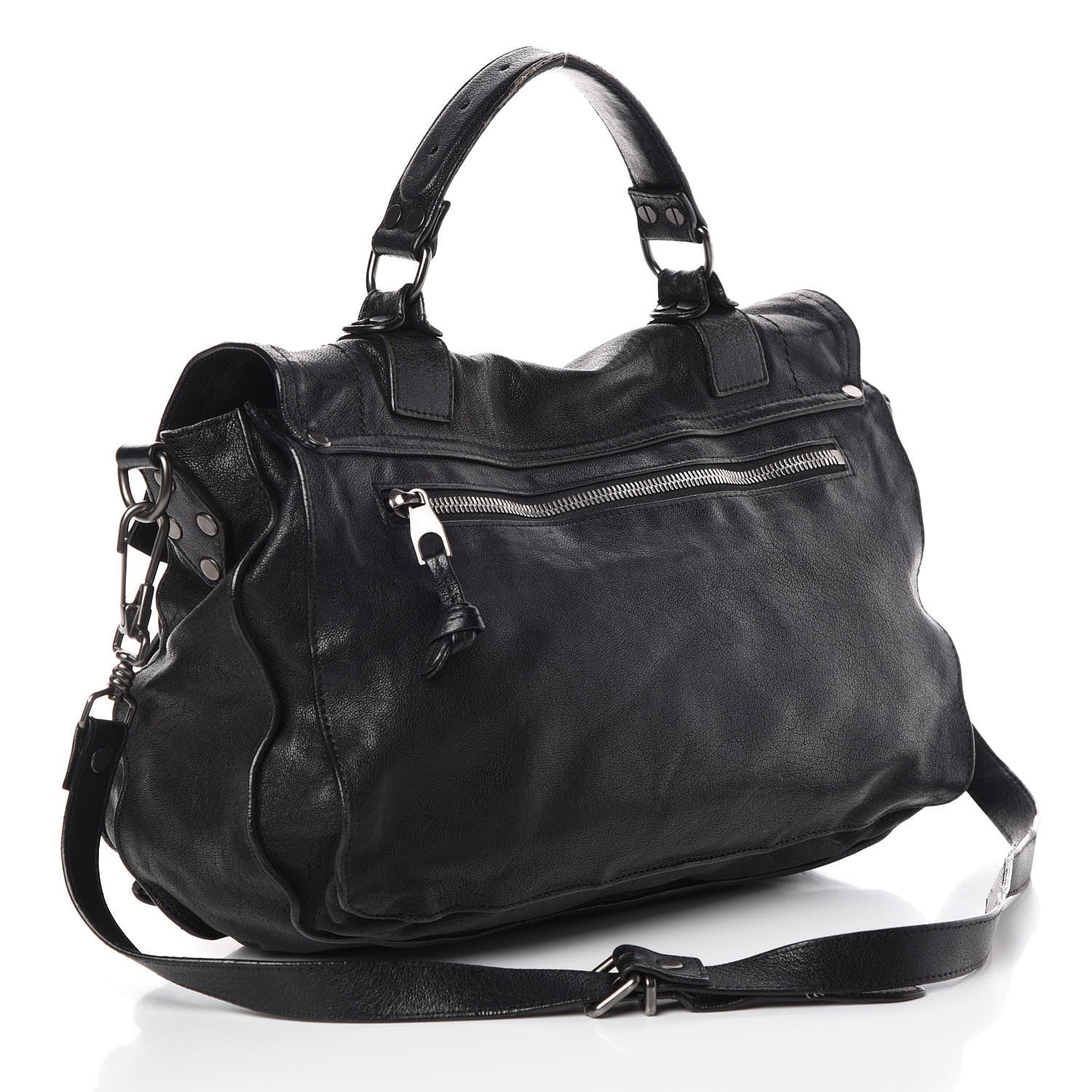 Proenza Schouler Lambskin Medium PS1 Satchel Black 3 of 13