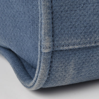 Chanel Canvas Large Deauville Tote Blue 12 of 14