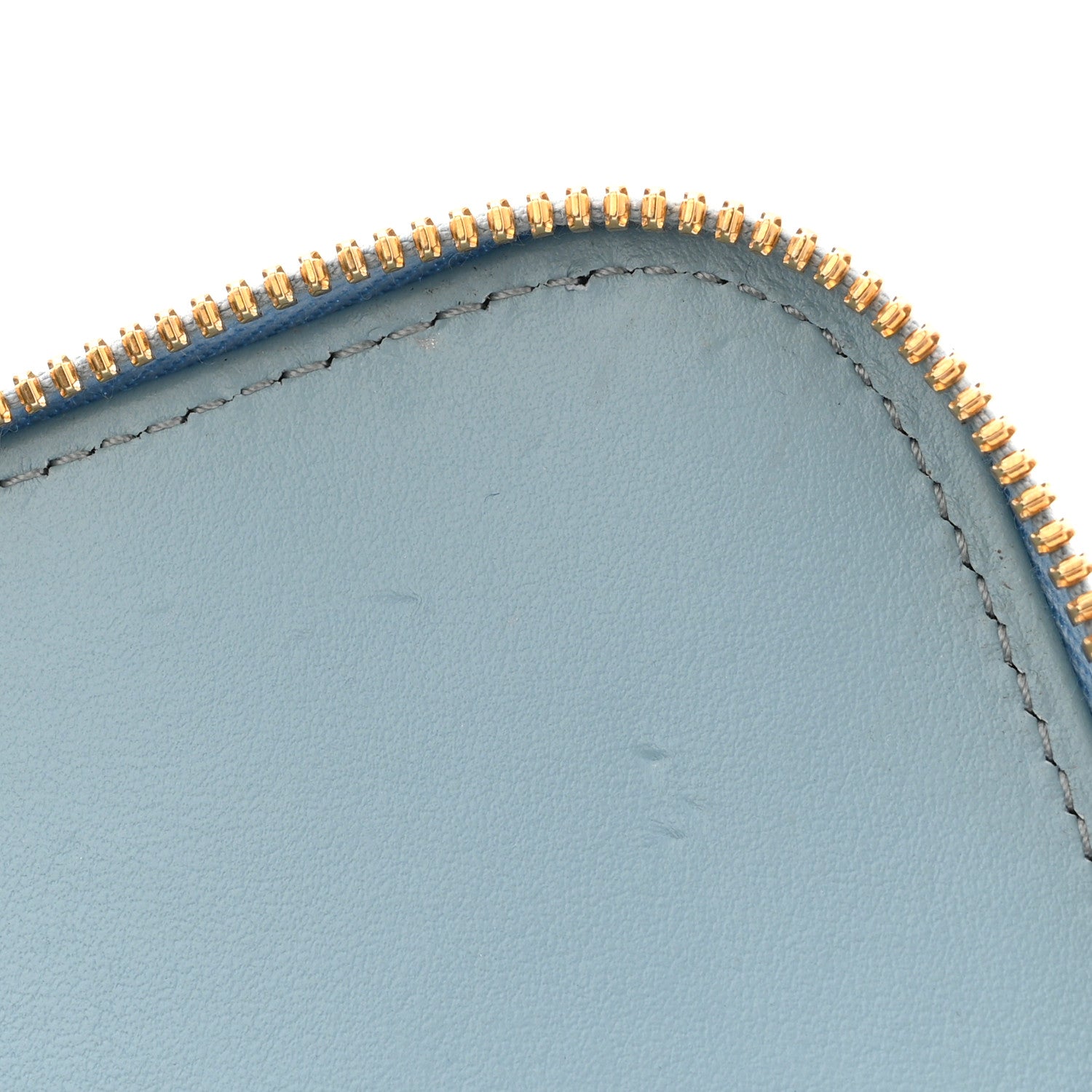 Celine Smooth Calfskin Cuir Triomphe Mini Vanity Case California Blue 11 of 11