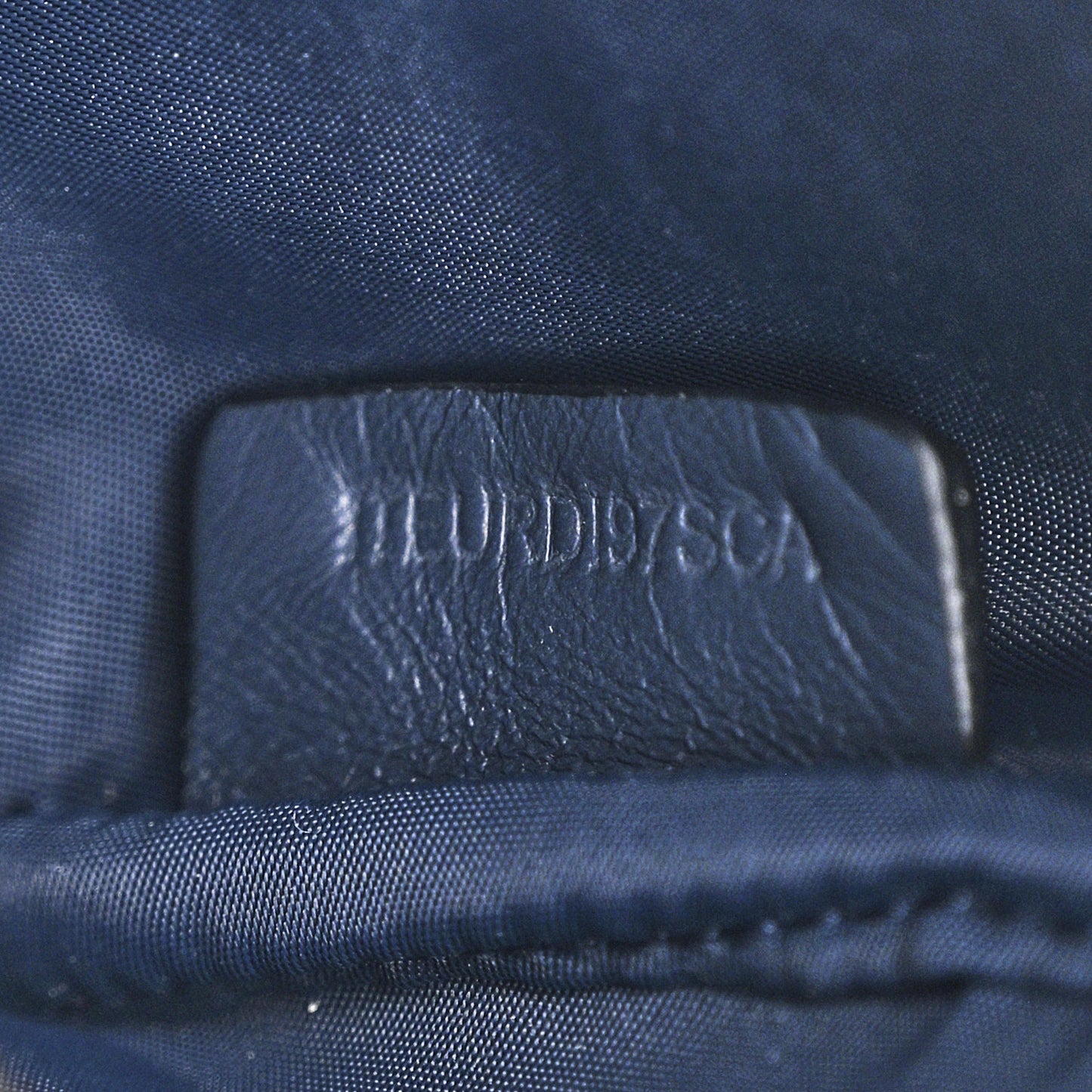 Calfskin Demin Check Small Lola Camera Bag Navy