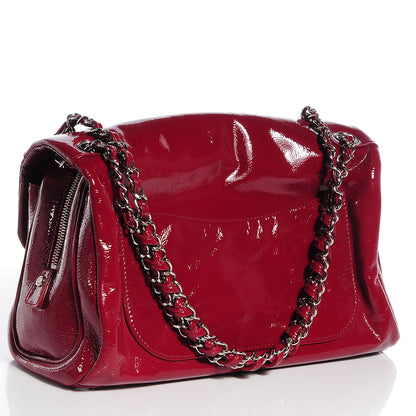 Chanel Patent Luxe Ligne Large Flap Red 3 of 8