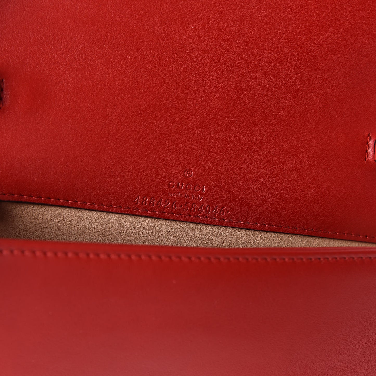 Calfskin Matelasse GG Marmont Mini Bag Hibiscus Red