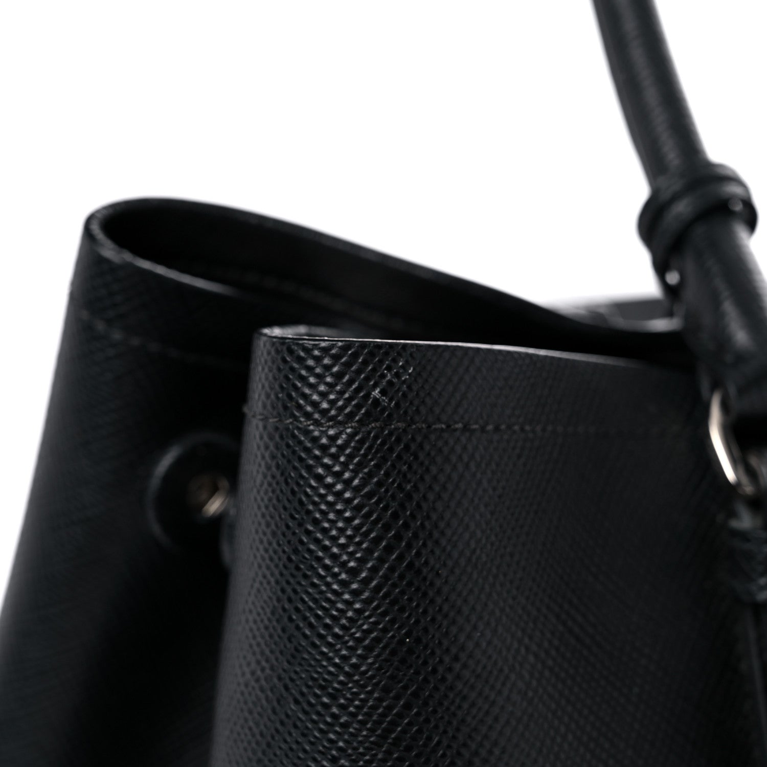 Prada Saffiano Cuir Medium Double Handle Tote Black 22 of 25
