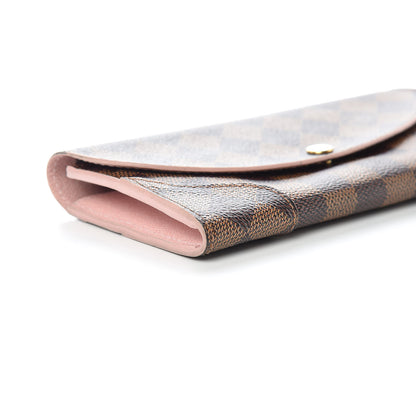 Louis Vuitton Damier Ebene Caissa Wallet Rose Ballerine 8 of 9