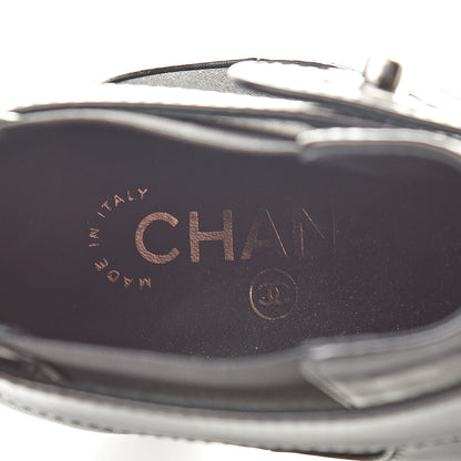 Chanel Calfskin CC Turnlock Ankle Boots 40 Black 7 of 9