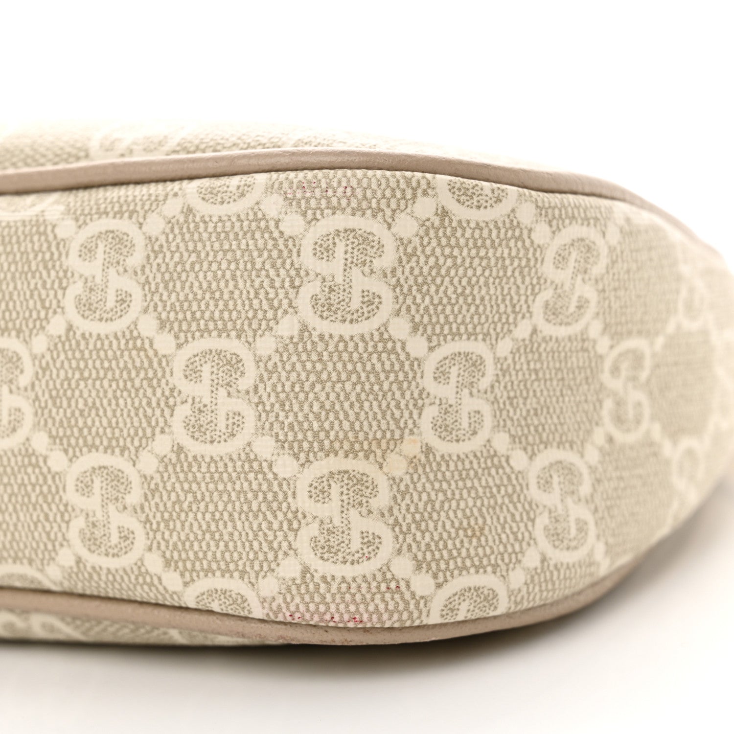 Gucci GG Supreme Monogram Textured Dollar Calfskin Small Ophidia Hobo Beige Mystic White Oatmeal 10 of 12