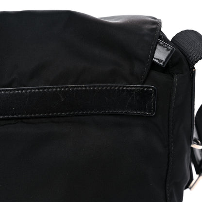 Prada Tessuto Nylon Saffiano Messenger Bag Black 11 of 17
