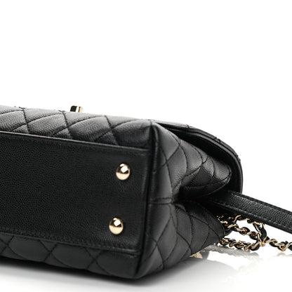 Chanel Caviar Quilted Mini Coco Handle Flap Black 9 of 9