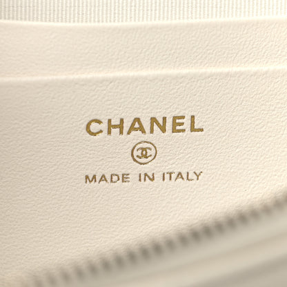 Chanel Caviar Quilted Sweetheart Belt Bag White 6 of 10