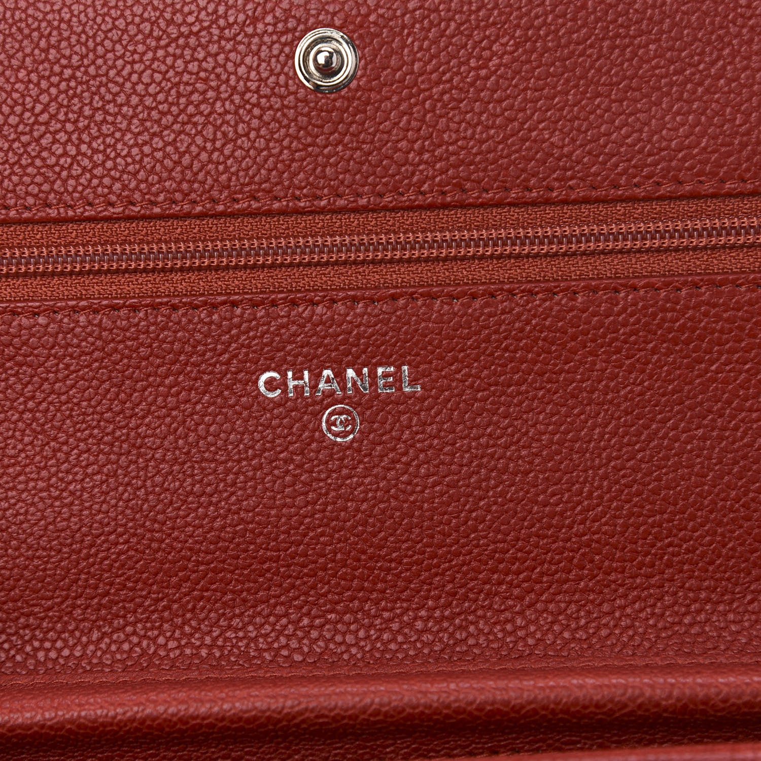 Chanel Caviar Quilted Boy Wallet On Chain WOC Red 5 of 11