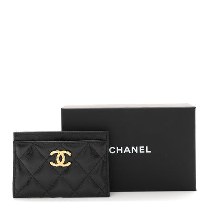 Chanel Caviar Quilted CC Card Holder Black 9 of 9