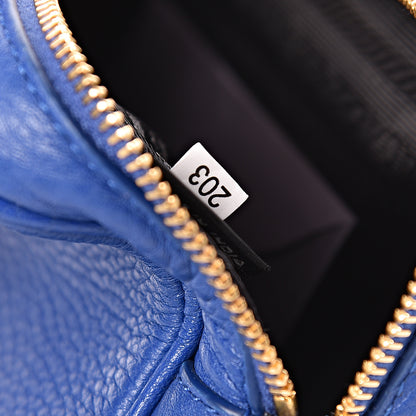 Prada Vitello Daino Cosmetic Pouch Royal 7 of 9