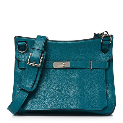 Hermes Taurillon Clemence Jypsiere 28 Bleu Izmir 1 of 9