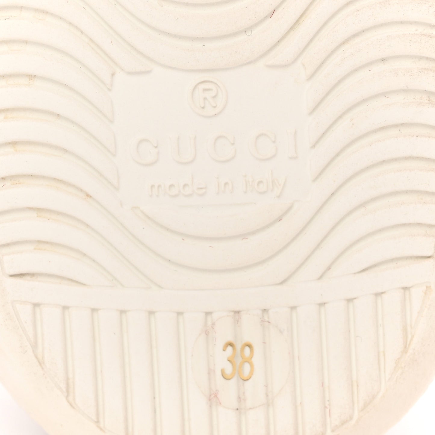 GG Supreme Monogram Apple Womens Ace Sneakers 38 Red