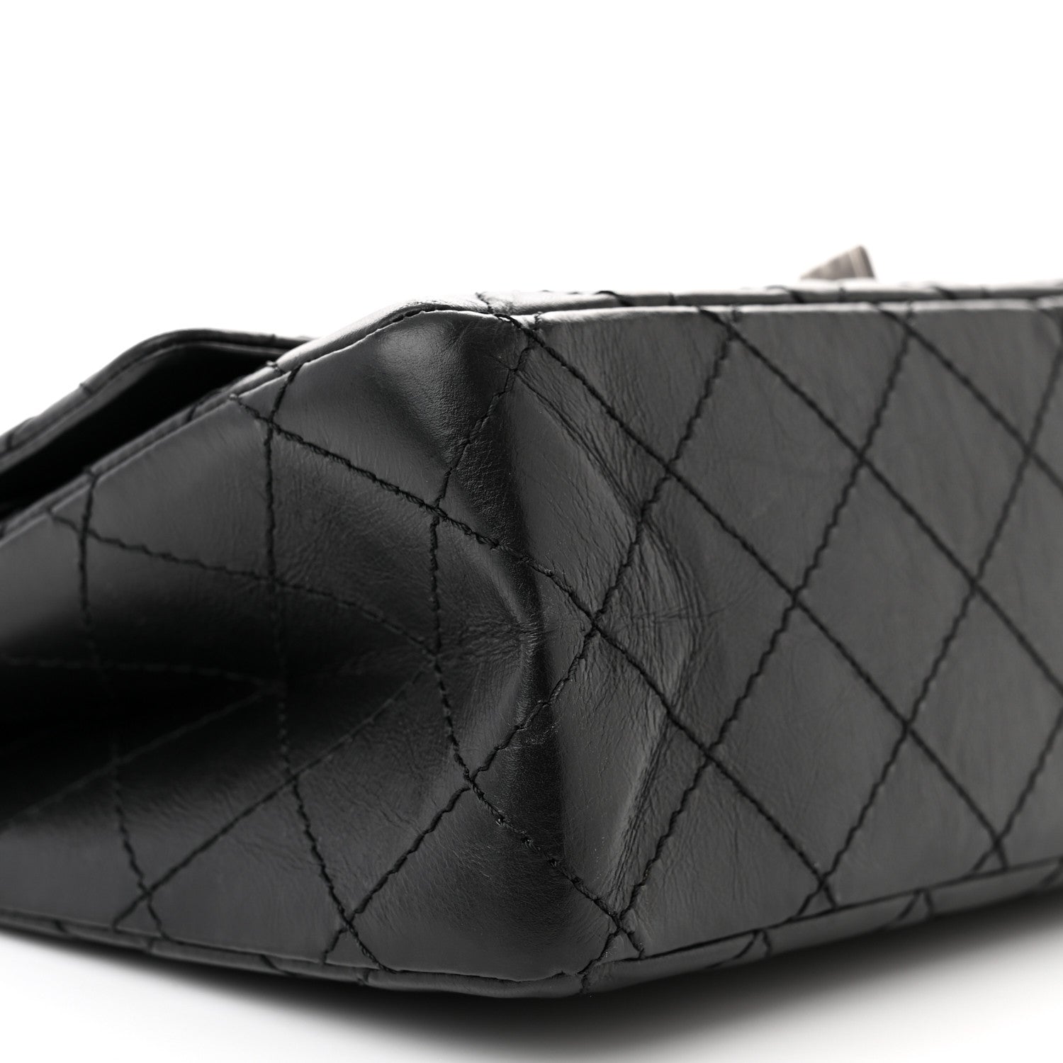 Chanel Aged Calfskin Quilted 2.55 Reissue 226 Flap Black 9 of 10