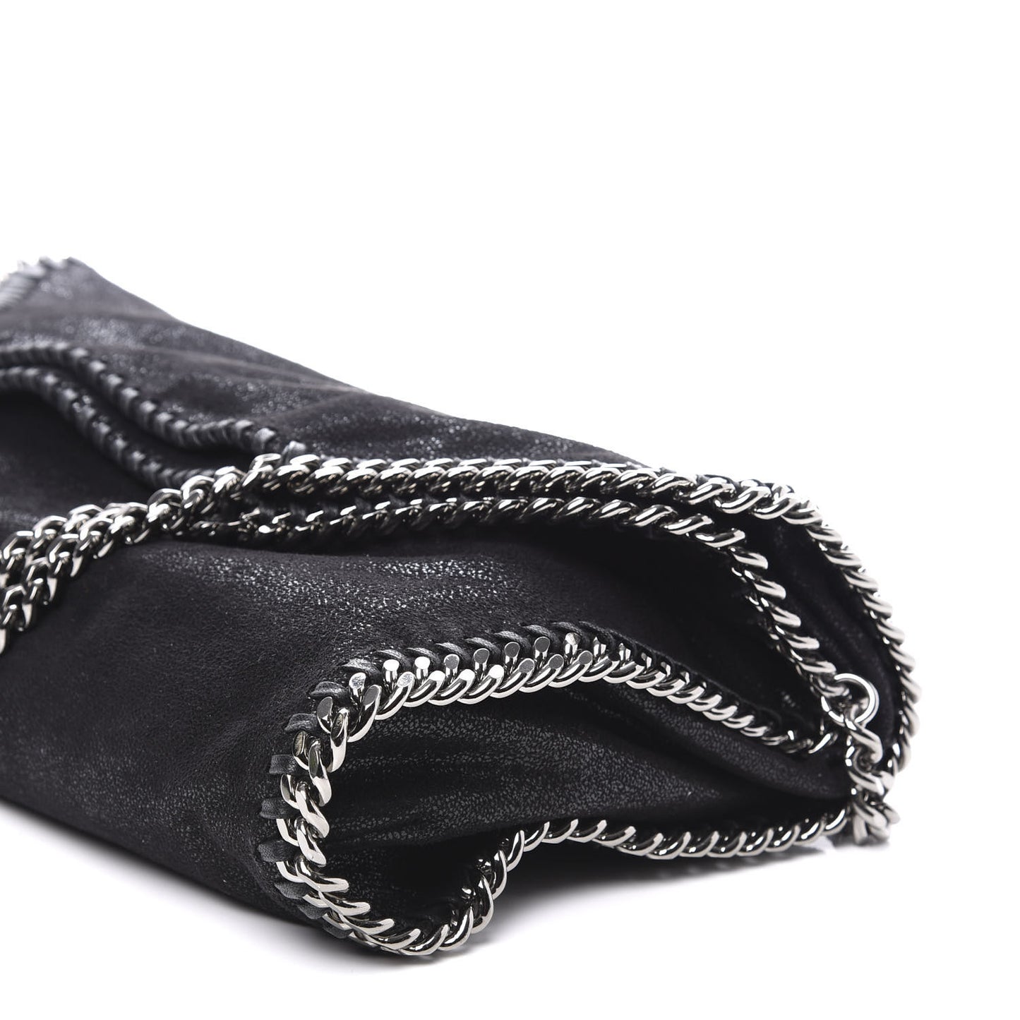 Shaggy Deer Falabella Fold Over Tote Black