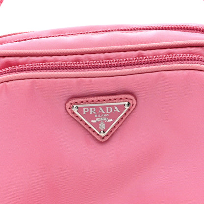 Prada Tessuto Nylon Saffiano Brique Crossbody Bag Re-Edition 2005 Begonia 7 of 9